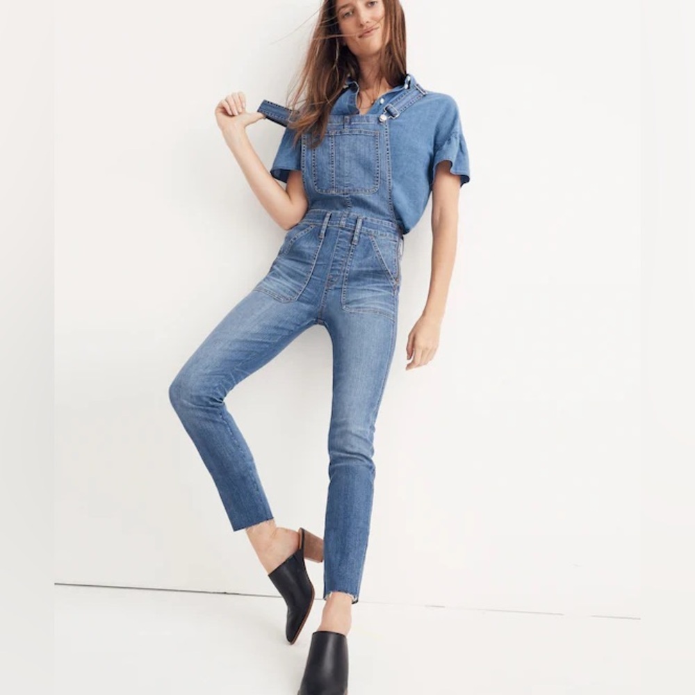 Madewell Women’s Skinny Overalls in Kemp Wash Size XS